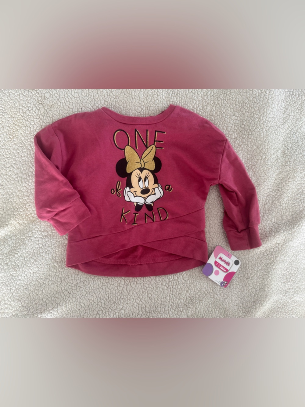 Disney Pink Minnie Mouse "One of a Kind" Sweatshirt